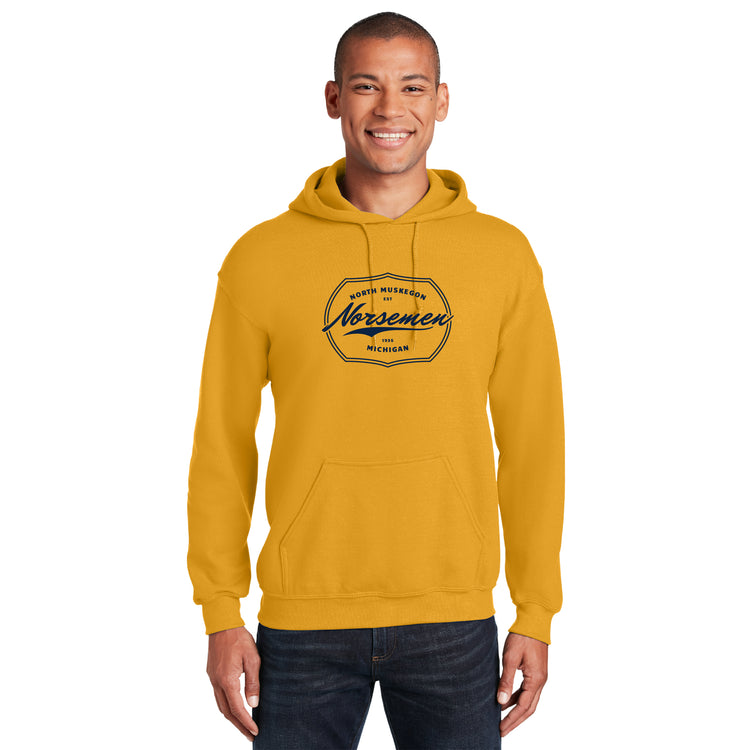 Vintage-style Norsemen Unisex Hooded Sweatshirt